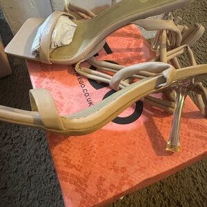 EGO Nude Strappy Heels